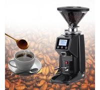 WDDEYYDS Professional Electric Coffee Grinder with 60mm Flat Burr - 17.6/52.8 Oz Bean Hopper, 19 Infinite Grind Settings, Touch Screen Display, Ideal for Cafés & Home Use 500ml-Black