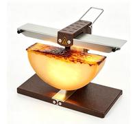 WDDEYYDS Raclette Cheese Melting Machine - 1000W Commercial Electric Half-Round Cheese Warmer Grill with Angle-Adjustable Plate, Stainless Steel Melter