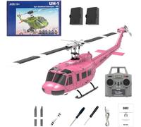WDDSPSH RC Helicopter C032 UH-1 Huey No Ailerons 6CH 6-Axis Gyroscope Altitude Hovering Optical Flow Localization One Click Roll Takeoff and Landing for Adults Beginners (Style 4)