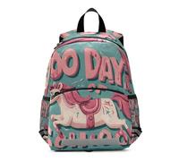 WDdZzyy 100 Days School unicorns Blue Doodle girls backpack purses for kids leash bookbag for 6 year old mochilas para ni?as de 3 a?os
