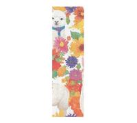 WDdZzyy Alpaca Simple Summer Flowers Grip Tape Designs Skateboard Anti Slip Fusion Scooter Grip Tape 33×9 Inch lijas para Skateboard