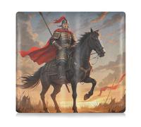 WDdZzyy Ancient Chinese Warrior Horse Leather Auto Registration Insurance & ID Card Holder Auto Truck Comparment Accessories Case for Documents, Cards, License, Ancient Chinese warrior horse, One Size