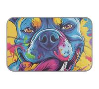 WDdZzyy Angry Animal Watercolor Painting Summer Dog Cooling Blankets for Large Self Cooling Blanket for Dogs for Kittens Indoors Non Slip Mantas frías para Perros M