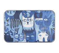 WDdZzyy Art Russian Blue Cats Blue Summer dog cooling pads Self Cooling 38" x 23" pets cooling for animals travel waterproof tapete frio para perros M