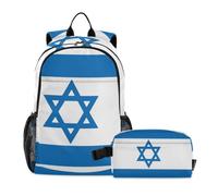 WDdZzyy Boys Backpacks With Lunchbox Flag Israeli National School Bag And Lunch Box Set For Boys School Bag For Boy 7-10