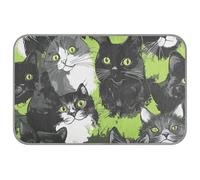 WDdZzyy British Shorthair Animals Green Summer Dog Cooling mat Outdoor Self Cooling pet Bed for Cats for Pig Sleeping Non Slip tapete enfriador para Perros M