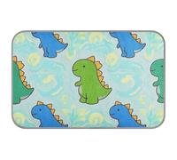 WDdZzyy Cartoon Animal Dinosaur Colorful Summer Cooling pet mat Self Cooling Blanket for Cats for Rabbits Travel Safe Camas frias para Perros M