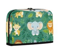 WDdZzyy Cartoon Cute Animals Pencil Holder Case Large Capacity Pen Pencil Case Slots Coin for Boys Travel