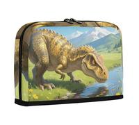 WDdZzyy Cartoon Dinosaur Pencil Cases Large Capacity Makeup Bags Standing Case Pencil Holder for Adults Middle School