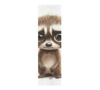 WDdZzyy Cartoon Funny Raccoon Sorrow Griptape Skateboard Non-Skid Scooter Griptape 33×9 Inch lija para Skateboard