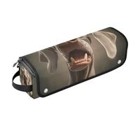 WDdZzyy Cartoon Funny Weimaraner Dogs Fear Hot Hair Tools Travel Bag with Heat Resistant Pad Waterproof Curling Iron Travel Case for Flat Iron Hot Tools and Haircare Accessories, cartoon funny