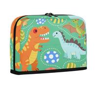 WDdZzyy Cartoon Illustration Dinosaur Green Pencil Cases Large Capacity Make Up Bag Multifunctional Desk Organizer for Teen Girls High School