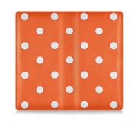 WDdZzyy Cartoon Polka Dot Orange Leather Car Registration & Insurance Card Holder Essential Wallet Case for ID, Driver's License, Key Contact Information Cards, Cartoon polka dot orange, One Size