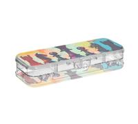 WDdZzyy Chess Set Color Painting Clear Pencils Box Double Deck Penscases for Kids with Lid