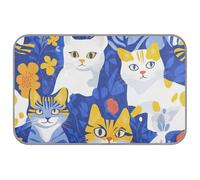 WDdZzyy Chic American Cats Royal Blue Summer cat beds for outdoor Self Cooling 38" x 23" pets cooling for Caninravel mantas frías para perros M