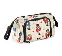 WDdZzyy Childish Cartoon Nutcracker Soldiers Pattern Pencil Box Large Capacity School Supplies for Teen Girls for High School Supplies