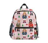 WDdZzyy Childish Cartoon Nutcracker Soldiers Pink backpack for girls kids for school safety bookbags with name tag 5 year old