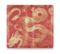 WDdZzyy Chinese Golden Dragon Pu Leather Car Registration and Insurance Card Holder Auto Truck Comparment Accessories Case for Cards, Essential Document Driver License, Chinese golden dragon, One Size