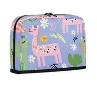 WDdZzyy Colorful Childish Cartoon Animals Pencil Bags Large Capacity Pen Bag with Slot Storage Organizer for Teen Girls College