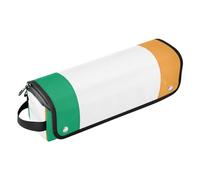 WDdZzyy Combo Ireland Flag 2 in 1 Hair Tools Organizer with Heat Resistant Mat Waterproof Portable Open Flat Travel Bag for Flat Iron Hot Tools and Haircare Accessories, Combo Ireland Flag, 1 Size
