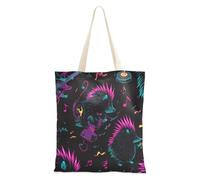 WDdZzyy Cool Digital Hedgehog Canvas Tote Bag for Women With Pockets With Handles Reusable Bulk Totes Friend Birthday Gifts