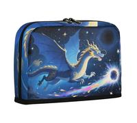WDdZzyy Cool Flying Dragon Blue Pencil Box Case Large Capacity Pen Cases Multi-Purpose Organizer Box for Nurse Kindergarten