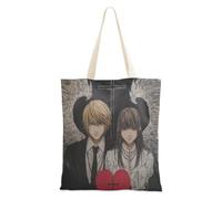 WDdZzyy Crossing Death Anime Canvas Bag Tote for Women With Pockets With Handles Reusable Bulk Totes Cute Gifts For Women