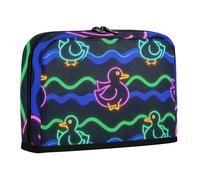 WDdZzyy Cute Animal Fluorescent Duckling Pencil Holder Large Capacity Storage Bag Slots Stationery Storage for Men High School Supplies