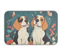 WDdZzyy Cute Beagle Animals Teal Summer Cooling mats for Large Dogs Self Cooling Blankets for Indoor Cats for Chihuahua Indoor Non Slip Manta refrescante para perro M