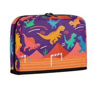 WDdZzyy Cute Cartoon Dinosaur Pencil Case Large Capacity Makeup Bag Wide Opening Desk Organizer for Adults Middle School