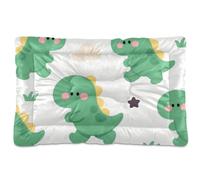 WDdZzyy Cute Cartoon Green Dinosaur Washable Dog Sleeping Mattress Soft Anti-Slip for Large Jumbo Medium Small Dogs 36" x 24"
