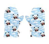 WDdZzyy Cute Cartoon Panda warm snow mittens for kids 4-6 toddler snow gloves waterproof guantes para nieve ni?a