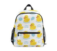 WDdZzyy Cute Cartoon Yellow Ducks water backpack for kids drawstring bookbag with name tag for boys bookbags kids 6-8