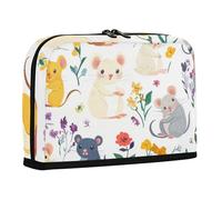 WDdZzyy Cute Ferret Animal White Pencil Cases Large Capacity Pen Case Cosmetic Standing Stationery Pencil Case for Women School