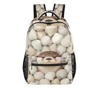 WDdZzyy Cute Otter in Clam Shells big kids backpacks for school with large bookbags for teen girls