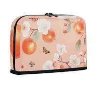 WDdZzyy Cute Serviceberry Fruit Peach Pencil Storage Case Large Capacity Pen Case Simple Coin for Teens Kindergarten