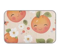 WDdZzyy Cute Serviceberry Fruit Peach Summer cat mat Self Cooling 38" x 23" cold mat for bunny indoors essentials cama fria para perro M