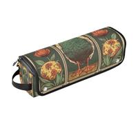 WDdZzyy Easter Duck Tarot Cards Victorian Patterned Egg 2 in 1 Hair Tools Organizer with Heat Resistant Mat Large Capacity Hair Tool Organizer for Flat Irons, Straighteners, Curling Irons, Easter Duck