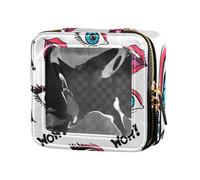 WDdZzyy Eyes and Lips Fashion Wow Clear Makeup Bag Travel Bags for Toiletries Cosmetic Organizer Case for Women, Eyes and lips fashion wow, One Size