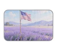 WDdZzyy Flag The United States Lavender Summer blankets for outdoor cats Self Cooling 38" x 23" cooling pet mat for hamster outside cordless tapete refrescante para mascotas M