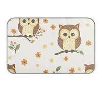 WDdZzyy Flower Wild Beige Owl Bird Summer dog blankets for large dogs Self Cooling 38" x 23" cooling pet pad for pig outdoor non slip cama fria para perro M