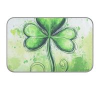 WDdZzyy Green Clover Shamrock Lucky St Summer cooling blankets for medium dogs Self Cooling 38" x 23" cooling mat for outside for Canine indoors foldable manta refrescante para perro M