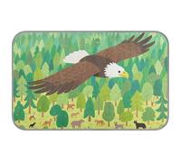 WDdZzyy Green Safari Tree bird Bird Summer cooling mat for dogs Self Cooling 38" x 23" pet shop cool pet pad for doggy outside waterproof tapete frio para perros M
