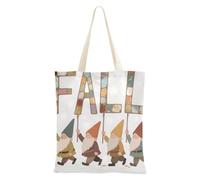WDdZzyy Hello Fall Autumn Dwalf Canvas Bag For Women for Women With Pockets With Handles Reusable Tote Bags Bulk Friend Birthday Gifts