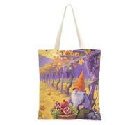 WDdZzyy Hello Fall Autumn Harvest Dwarfs Canvas Tote for Women With Pockets With Handles Reusable Tote Bags Bulk Hostess Gifts