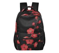 WDdZzyy Japanese Red Cherry Blossom little kids backpacks with big books bag for 6th grade school boys girls