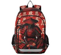 WDdZzyy kid boy backpack 8-12：large capacity books bag for 5th grade school boys girls in assorted colors Y2k Japanese Ninja Samurai