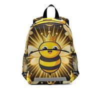 WDdZzyy King Bee Queen Yellow kid backpack diaper bag leash book bags for 4 year old mochila para ni?os