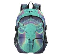 WDdZzyy Laptop Backpacks Cow Tarot College School Bookbag 17.5"