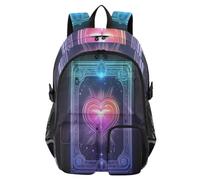 WDdZzyy Laptop Backpacks Hearts Tarot College School Bookbag 17.5"